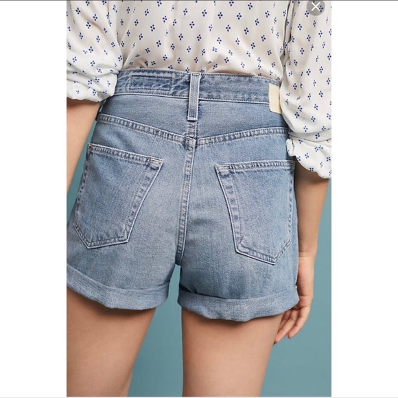 Ag Adriano Goldschmied Pants - AG The Alex Vintage Boyfriend Cuff denim shorts